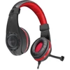 Kép 1/4 - Fejhallgató, mikrofonnal, vezetékes, gaming, 3,5 mm jack, SPEEDLINK "Legatos", fekete-piros