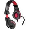 Kép 2/4 - Fejhallgató, mikrofonnal, vezetékes, gaming, 3,5 mm jack, SPEEDLINK "Legatos", fekete-piros