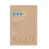 Kép 1/7 - Öntapadó jegyzettömb STICK`N Kraft notes 150x101mm újrahasznosított natúr barna 100 lap