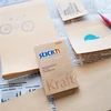 Kép 6/7 - Öntapadó jegyzettömb STICK`N Kraft notes 150x101mm újrahasznosított natúr barna 100 lap