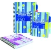 Kép 2/2 - Spirálfüzet, A5, vonalas, 125 lap, PUKKA PAD "Stripe project book"
