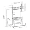 Kép 6/6 - Sbox FS-1035 100" VESA 800x600 TV állvány