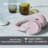 Kép 8/11 - Sony WHCH720NP Bluetooth zajszűrős rózsaszín fejhallgató