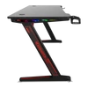 Kép 6/9 - Spirit of Gamer Gamer Asztal - Headquarter 300 (MDF lap, fém lábak, fekete, RGB LED háttérvilágítás, 120 x 60 x 1,8 cm)