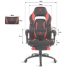 Kép 6/15 - Spirit Of Gamer Mustang Gaming Chair Black/Red