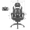 Kép 6/16 - Spirit Of Gamer Mustang Gaming Chair Black/White