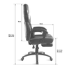 Kép 7/16 - Spirit Of Gamer Mustang Gaming Chair Black/White