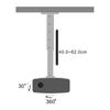 Kép 3/5 - Stell SHO 1090S 40-62cm, 15°, 15kg ezüst mennyezeti kihúzható projektor tartó
