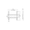 Kép 5/13 - Stell SHO 4200 Slim 23"-42" VESA 200x200 fix fali konzol