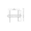 Kép 5/13 - Stell SHO 4210 32"-55" VESA 400x400 slim fix fali konzol