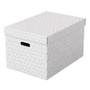 Kép 7/7 - Tárolódoboz, L méret, ESSELTE "Home", fehér, 3db/cs
