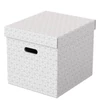 Kép 7/7 - Tárolódoboz, kocka alakú, ESSELTE "Home", fehér, 3db/cs