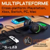 Kép 6/8 - The G-Lab Fejhallgató - KORP YTTRIUM (mikrofon, 3,5 Jack, hangerőszabályzó, nagy-párnás, RGB, fekete)