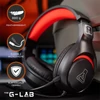 Kép 7/8 - The G-Lab Fejhallgató - KORP YTTRIUM (mikrofon, 3,5 Jack, hangerőszabályzó, nagy-párnás, RGB, fekete)