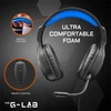 Kép 8/8 - The G-Lab Fejhallgató - KORP YTTRIUM (mikrofon, 3,5 Jack, hangerőszabályzó, nagy-párnás, RGB, fekete)