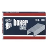Kép 3/4 - Tűzőkapocs, 24/6, horganyzott, BOXER, 1000db/doboz