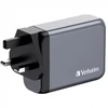 Kép 5/11 - Hálózati töltő, 2xUSB-C PD (100W), USB-C PD (65W), USB-A QC 3.0, EU/UK/US, GaN, VERBATIM