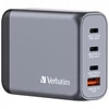 Kép 8/11 - Hálózati töltő, 2xUSB-C PD (100W), USB-C PD (65W), USB-A QC 3.0, EU/UK/US, GaN, VERBATIM