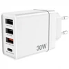 Kép 6/10 - Hálózati töltő, 1xUSB-C PD (20W), USB-A QC 3.0, 2xUSB-A (10W), VERBATIM, fehér