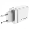 Kép 8/10 - Hálózati töltő, 1xUSB-C PD (20W), USB-A QC 3.0, 2xUSB-A (10W), VERBATIM, fehér
