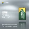 Kép 3/6 - Tölthető elem, 9V, 1x200 mAh, előtöltött, VARTA "Power"
