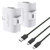 Kép 1/3 - Venom VS2874 Xbox Series S & X fehér magas kapacítású (1100mAh) akkucsomag (2 db) + 3 méter töltőkábel