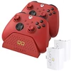 Kép 1/7 - Venom VS2879 Xbox Series S & X piros dupla töltőállomás + 2 db akkumulátor