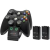 Kép 1/5 - Venom VS2891 Xbox 360 fekete dupla töltőállomás + 2db akkumulátor