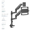 Kép 14/16 - ACT AC8341 Single Monitor Arm and Laptop Arm Office Premium with Gas Spring Pole Mounted