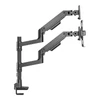 Kép 2/16 - ACT AC8341 Single Monitor Arm and Laptop Arm Office Premium with Gas Spring Pole Mounted