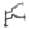 Kép 9/16 - ACT AC8341 Single Monitor Arm and Laptop Arm Office Premium with Gas Spring Pole Mounted