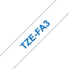 Kép 7/8 - Feliratozógép szalag, vasalható, 12 mm x 3 m, BROTHER, "TZe-FA3" fehér-kék