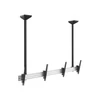 Kép 1/7 - EQuip 45"-55" Dual Screen Ceiling Mount Black