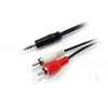Kép 6/9 - Audio kábel, 3,5 mm jack-2xRCA, 2,5 m, EQUIP