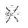 Kép 9/9 - EQuip 23"-55" Pivoting TV Wall Mount Bracket Black
