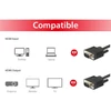 Kép 9/9 - VGA monitor kábel, ferrit gyűrűvel, 5 m, EQUIP