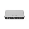 Kép 2/4 - Gembird DAC-WPC-01-S Digital alarm clock with wireless charging function Silver