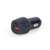 Kép 1/10 - Gembird TA-U2QC3-CAR-02 2port USB Car Fast Charger QC3.0 18W Black