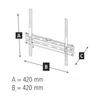 Kép 4/7 - Hama FIX TV Wall Bracket 400x400 Black