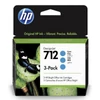 Kép 3/3 - HP 3ED77A 3PACK cián tintapatron 29ML No.712 (eredeti)
