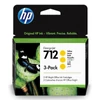 Kép 3/3 - HP 3ED79A 3PACK tintapatron sárga 29ML No.712 (eredeti)