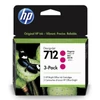 Kép 3/3 - HP 3ED78A 3PACK tintapatron magenta 29ML No.712 (eredeti)