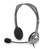 Kép 6/11 - Fejhallgató, mikrofonnal, LOGITECH "H110", szürke