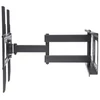 Kép 5/7 - Manhattan TV állvány - Fali, dönthető, forgatható, TV állvány Fekete (max.VESA:400x400)(32"-55"-ig)