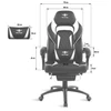 Kép 6/8 - Spirit Of Gamer Mustang Gaming Chair Black/White