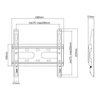 Kép 13/13 - Stell SHO 4200 Slim 23"-42" VESA 200x200 fix fali konzol