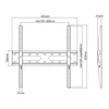 Kép 13/13 - Stell SHO 4210 32"-55" VESA 400x400 slim fix fali konzol