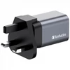 Kép 3/14 - Hálózati töltő, 1xUSB-C PD (35W), USB-A QC 3.0, EU/UK/US, GaN, VERBATIM