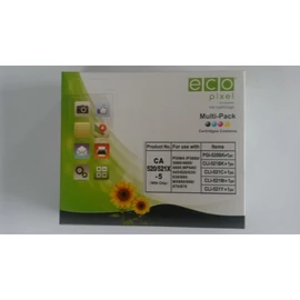 Canon CLI521 Multipack BKCMY 5 db-os tintapatron (utángyártott ecopixel) Canon CLI521 Multipack BKCMY 5 db-os tintapatron (utángyártott ecopixel)
