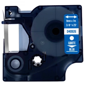 FOR USE DYMO D1 40926 9mm x 7m fehér-kék /FU/ FOR USE DYMO D1 40926 9mm x 7m fehér-kék /FU/